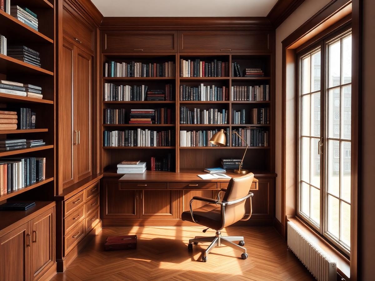 Library Office, Traditional Modern