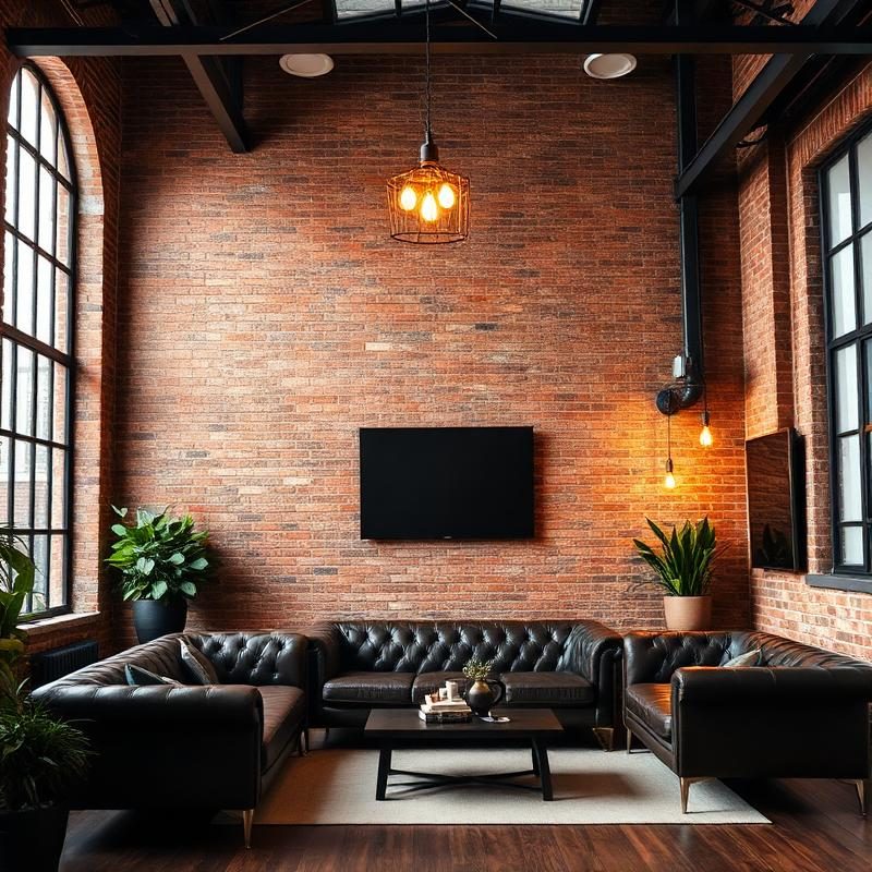 Industrial interior design style
